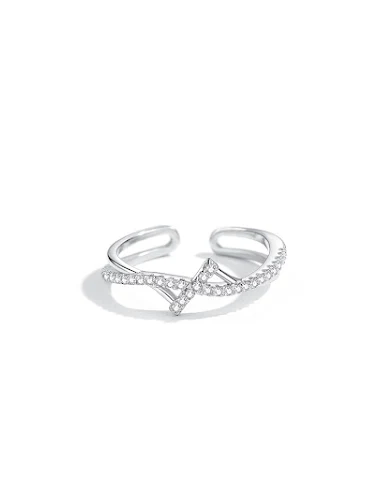 Bague femme en argent sterling avec - 1