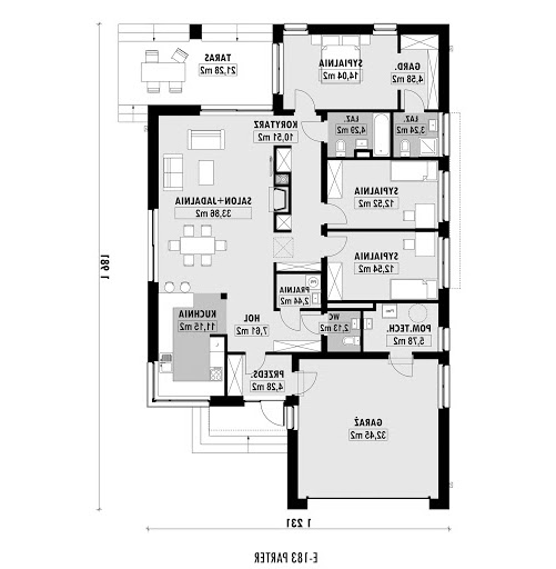 E-183 - Rzut parteru