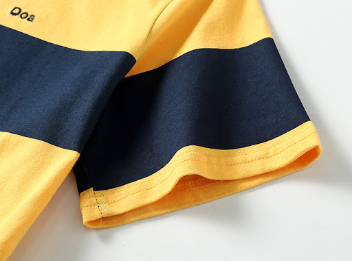 Title 9, Mens Summer Black and Yellow Striped Couple T-...