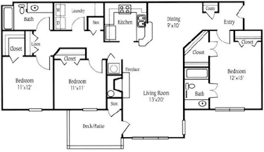 3x2 Floorplan Diagram