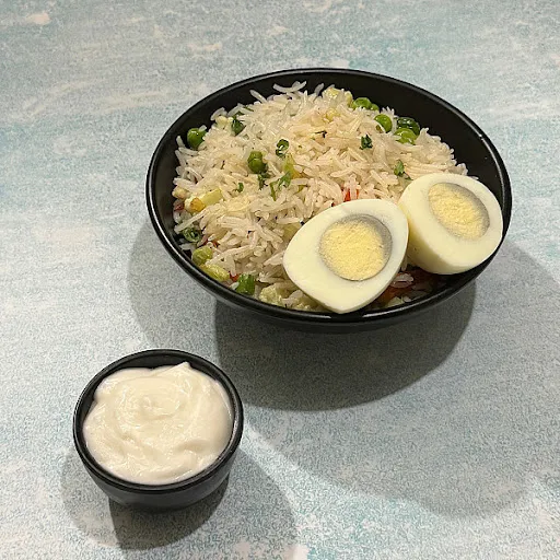 Boiled Egg Cheese Tawa Pulao