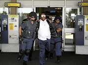 Nigerian pastor Timothy Omotoso being arrested. File photo