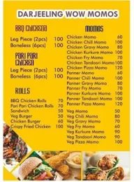 Darjeeling Wow Momos menu 1