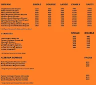 Alibaba Biryaniwala menu 1