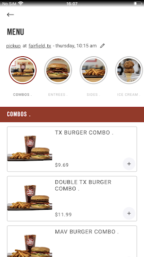 Screenshot TX Burger