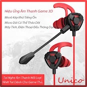 Unico A+Tai Nghe Gaming Có Dây Nhét Tai Chuyên Game Chống Ồn Có Mic In Ear Cho Pc Và Các Dòng Điện Thoại