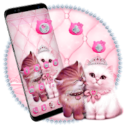 Lovely Cute pink Cat Theme 1.1.3 Icon