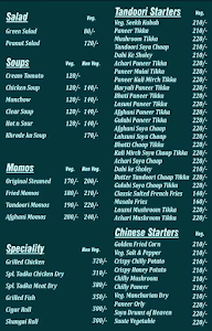 Firangi Bar B Q menu 1