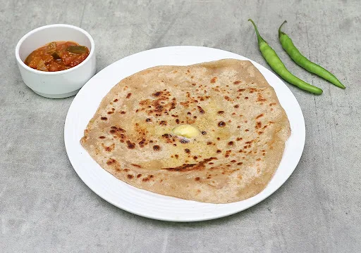 Green Chilli Butter Paratha