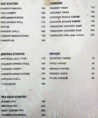 Hotel Sargam menu 2