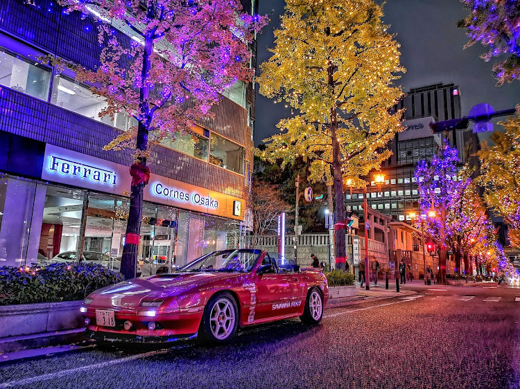 RX-7の無加工スマホ撮り・加工しまくりスマホ撮り・御堂筋イルミネーションに関するカスタム事例の投稿画像6枚目