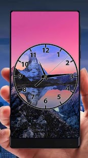 Mountain Analog Clock Live Wallpaper - náhled