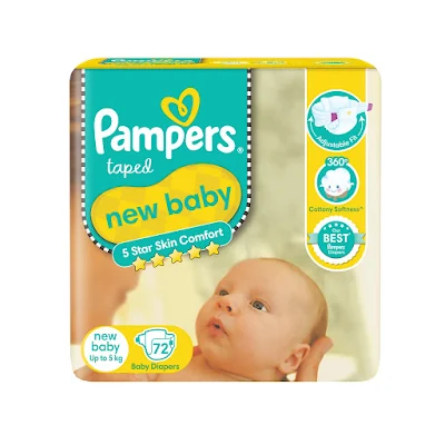 Pampers New Baby Diaper - 72 pcs