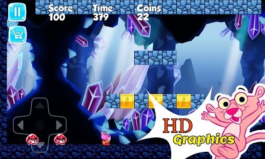 super pink panther into lava world adventure 1.2 APK + Mod (Uang yang tidak terbatas / Tanpa iklan) untuk android