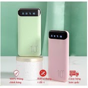 Pin Sạc Dự Phòng Wk Wp - 161 10000Mah Chính Hãng Có Hiển Thị Phần Trăm Pin Trên Sạc Siêu Tiện Lợi Gia Dụng Hồng Quế