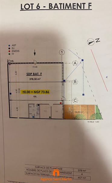 Vente locaux professionnels 1 pièce 378 m² à Montelimar (26200), 374 000 €