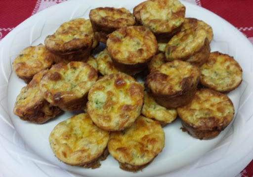 Mini quiches for Martha's retirement reception