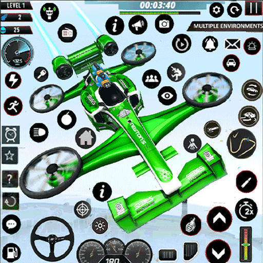 Screenshot Flying Formula Car Racing Game