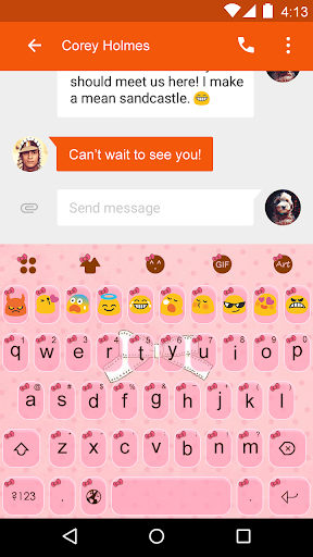 Bowknot -Love Emoji Keyboard