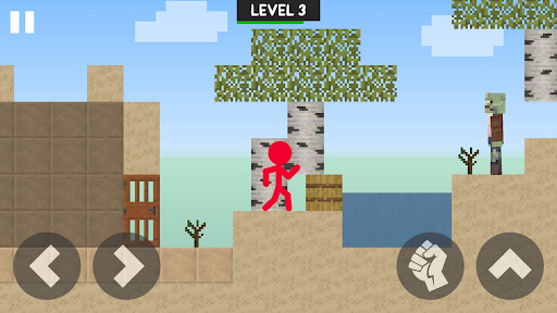 Screenshot Stickman Vs Zombie Block Craft