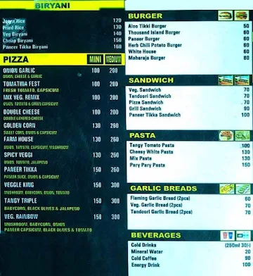 Jail Cafe menu 