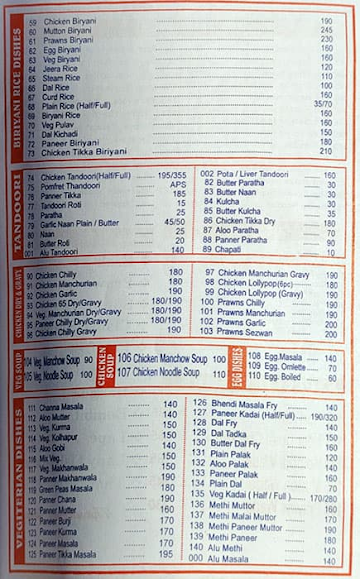 Hotel Kokan Swad menu 