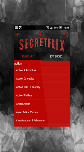 SecretFlix codes for NETFLIX