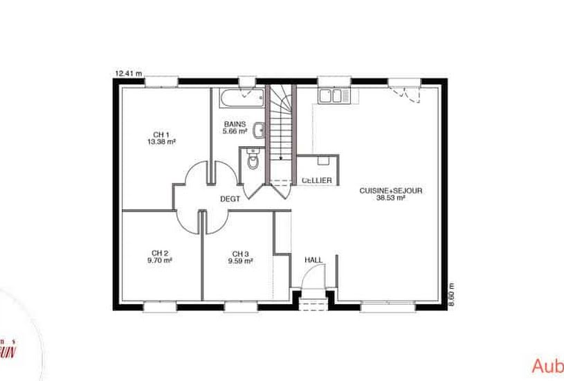  Vente Terrain + Maison - Terrain : 791m² - Maison : 88m² à SAINT LOUP GEANGES (71350) 