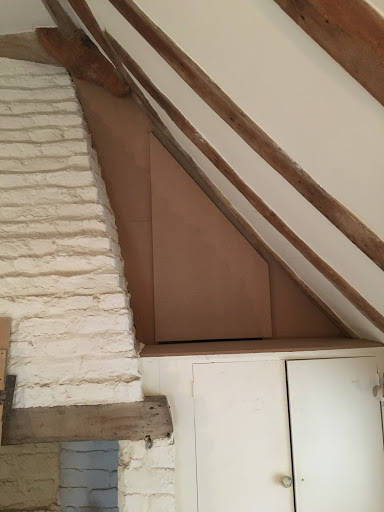 Cupboard built in a awkward space