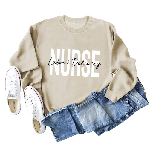 Title 8, Plus size round neck letter printing loose long...