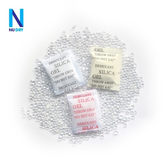 Túi Hút Ẩm Cho Thực Phẩm Quần Áo Gói Hút Âm Phòng Ngủ Giày Dép Máy Ảnh 1 Kg Hạt Hút Ẩm Silica Gel - Nu Dry