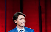 Liberal Leader Justin Trudeau prepares to take part on CBC's Face To Face with host Rosemary Barton in Toronto, Canada, September 12, 2021. 