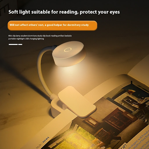 Title 4, Lampe de lecture LED rechargeable pour livres a...