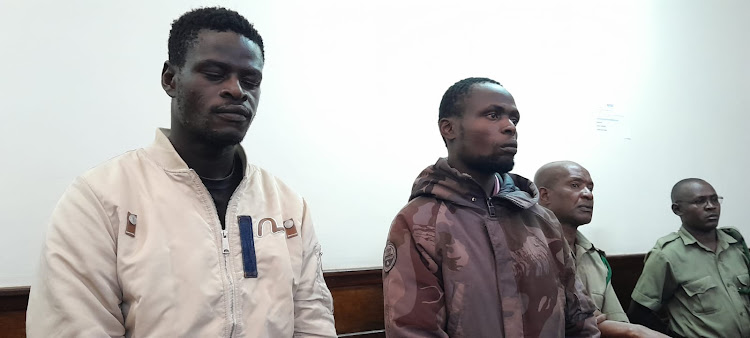 David Ekhai Lokere alias Timo (25) and Peter Ushuru Khalumi (30) when they appeared before Justice Anuro Wananda on January 31, 2024.