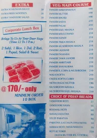 Sai Nidhi menu 1