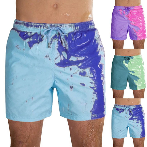Title 21, Magical Color Changing Beach Shorts Summer Men ...