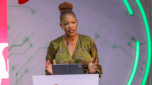 Safaricom chief financial services officer, Esther Waititu.