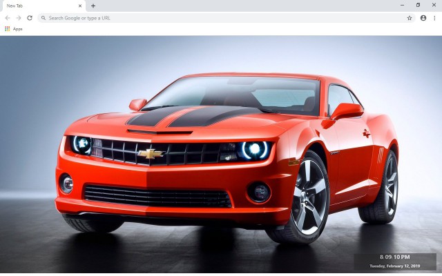 Chevrolet Camaro New Tab Theme