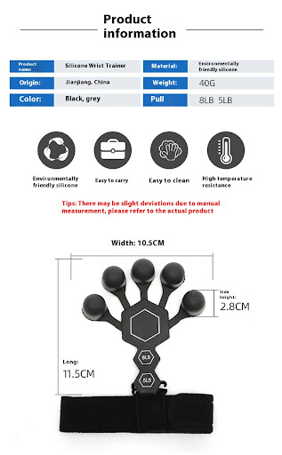 Title 1, Mens Silicone 5-Finger Rehabilitation Power Sh...
