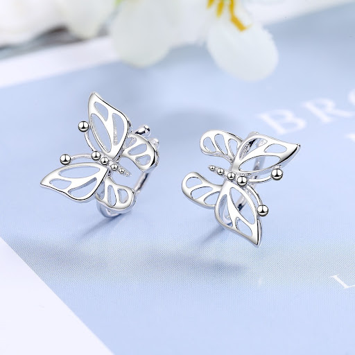 Title 5, Butterfly Ear Bone Clip No Pierced Female Korea...