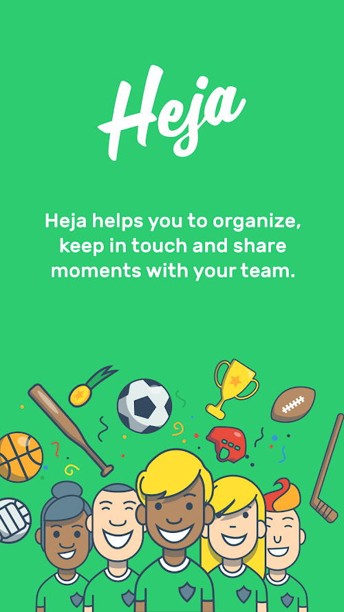Android application Heja screenshort