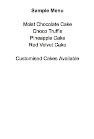 The Cake Shop menu 2