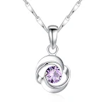 Purple Diamond Necklace