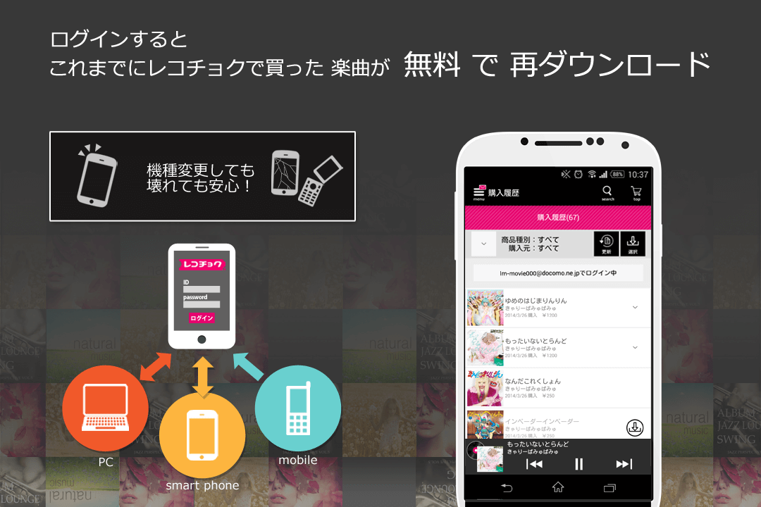 itunes 音楽 ログアウト