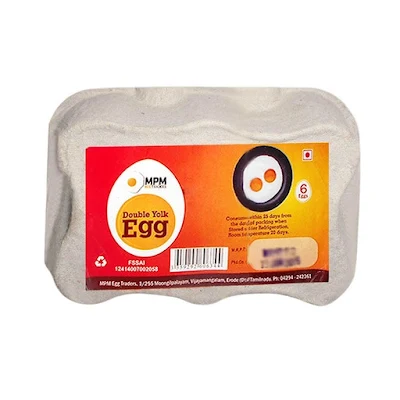 MPM Double Yolk Egg Pack 6 Qty