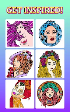 Fashion Adult Coloring Booksのおすすめ画像5