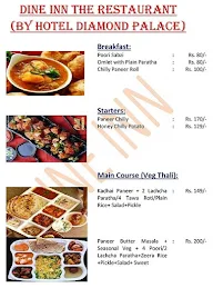 Dine In Restaurant menu 1