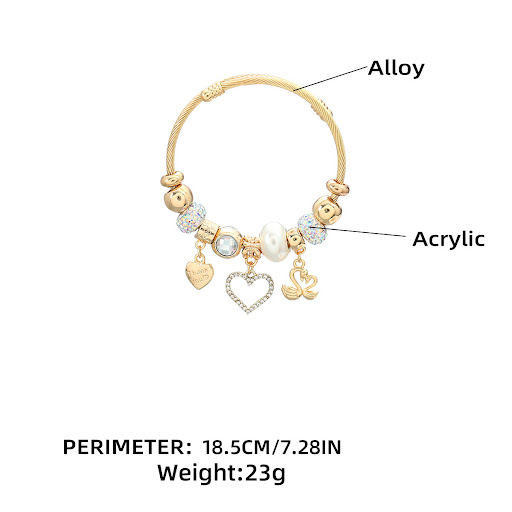 Title 1, Womens Heart-shaped Pendant Bracelet for Coupl...