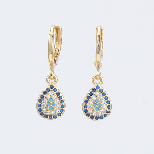 Title 5, Copper-plated Gold Micro-inlaid Zircon Geometri...