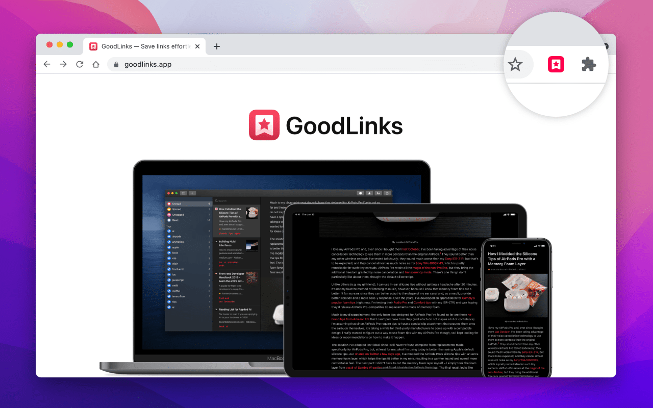 Save to GoodLinks Preview image 0